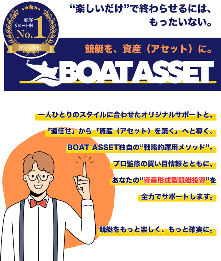 BOAT ASSETの公式サイトトップ画像